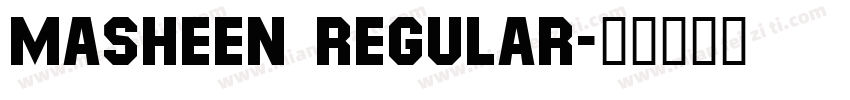 Masheen Regular字体转换